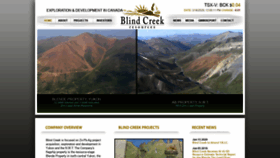 What Blindcreekresources.com website looked like in 2020 (4 years ago)