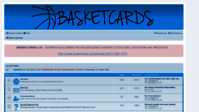 What Basketcards.es website looked like in 2020 (4 years ago)