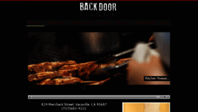 What Backdoorbistro.com website looked like in 2020 (4 years ago)