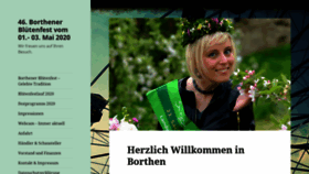 What Bluetenfestverein.de website looked like in 2020 (4 years ago)