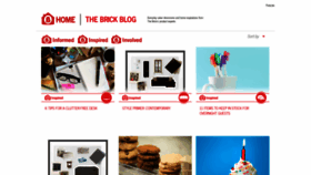 What Blog.thebrick.com website looked like in 2020 (4 years ago)