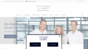 What Boeger.de website looked like in 2020 (4 years ago)