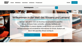 What Brockhaus.de website looked like in 2020 (4 years ago)