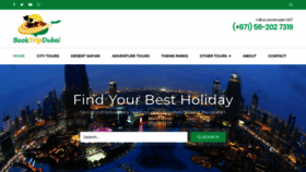 What Booktripdubai.com website looked like in 2020 (4 years ago)