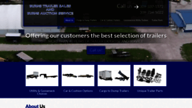 What Burnstrailersales.com website looked like in 2020 (4 years ago)