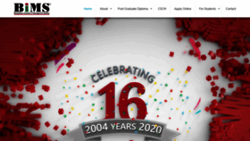 What Bimsedu.com website looked like in 2020 (4 years ago)