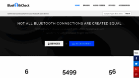 What Bluetoothcheck.com website looked like in 2020 (4 years ago)