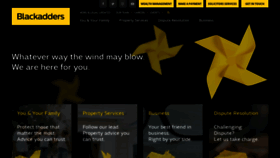 What Blackadders.co.uk website looked like in 2020 (4 years ago)