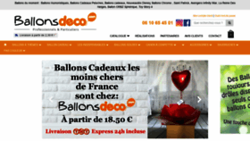What Ballonsdeco.com website looked like in 2020 (4 years ago)