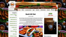 What Banhmiviet.co website looked like in 2020 (4 years ago)