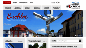 What Buchloe.de website looked like in 2020 (4 years ago)