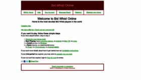 What Bidwhist.com website looked like in 2020 (4 years ago)