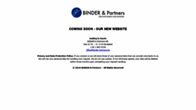 What Binder-partners.eu website looked like in 2020 (4 years ago)
