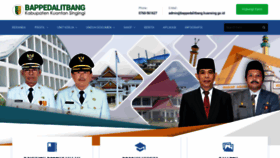 What Bappedalitbang.kuansing.go.id website looked like in 2020 (4 years ago)