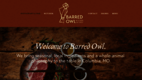 What Barredowlbutcher.com website looked like in 2020 (4 years ago)