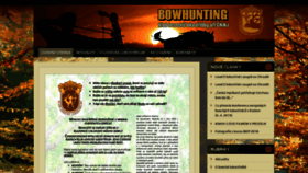 What Bowhunting.cz website looked like in 2020 (4 years ago)