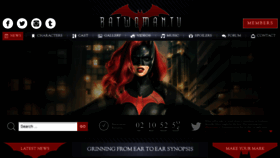 What Batwoman.tv website looked like in 2020 (4 years ago)