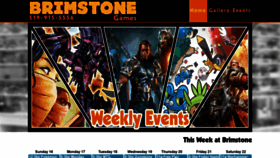 What Brimstonegames.ca website looked like in 2020 (4 years ago)