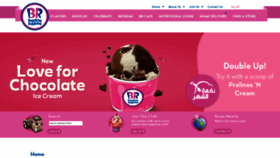 What Baskinrobbinsmea.com website looked like in 2020 (4 years ago)