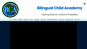 What Bilingualchildacademy.com website looked like in 2020 (4 years ago)