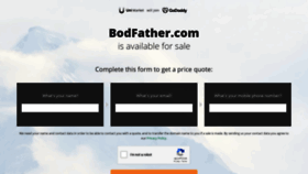 What Bodfather.com website looked like in 2020 (4 years ago)