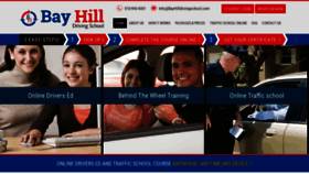 What Bayhilldrivingschool.com website looked like in 2020 (4 years ago)