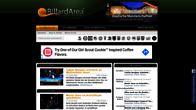 What Billardarea.de website looked like in 2020 (4 years ago)