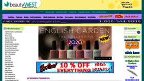 What Beautywests.com website looked like in 2020 (4 years ago)