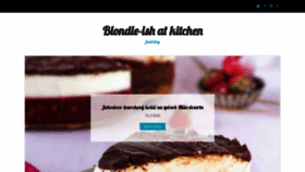 What Blondieishatkitchen.com website looked like in 2020 (4 years ago)