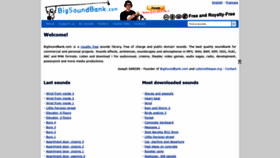 What Bigsoundbank.com website looked like in 2020 (4 years ago)