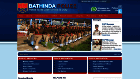What Bathindapolice.in website looked like in 2020 (4 years ago)
