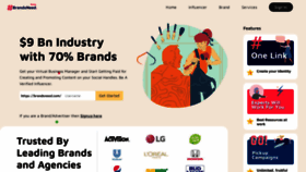 What Brandsneed.com website looked like in 2020 (4 years ago)
