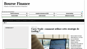 What Bourse-finance.fr website looked like in 2020 (4 years ago)