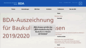 What Bda-hessen.de website looked like in 2020 (4 years ago)