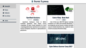 What Burakkiymaz.com website looked like in 2020 (4 years ago)
