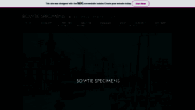 What Bowtie-specimens.com website looked like in 2020 (4 years ago)