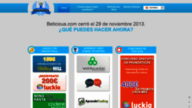 What Beticious.com website looked like in 2020 (4 years ago)