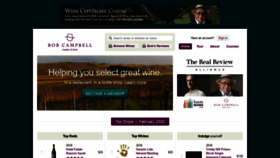 What Bobswinereviews.com website looked like in 2020 (4 years ago)