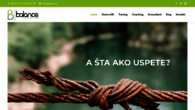 What Balance.rs website looked like in 2020 (6 years ago)
