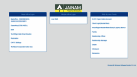What Backoffice.jainam.in website looked like in 2020 (4 years ago)