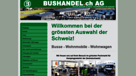 What Bushandel.ch website looked like in 2020 (5 years ago)
