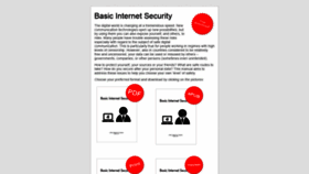 What Basicinternetsecurity.org website looked like in 2020 (4 years ago)