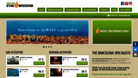 What Barcelonastagweekend.com website looked like in 2020 (4 years ago)