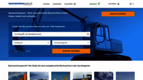 What Baumaschinenpool.ch website looked like in 2020 (4 years ago)