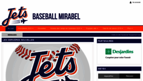 What Baseballmirabel.ca website looked like in 2020 (4 years ago)