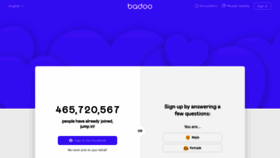 What Badoo.ca website looked like in 2020 (4 years ago)