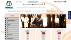 What Biobeauty.cz website looked like in 2020 (4 years ago)