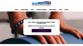 What Breathemoreyoga.com website looked like in 2020 (4 years ago)
