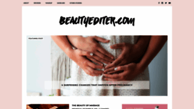 What Beautyediter.com website looked like in 2020 (4 years ago)