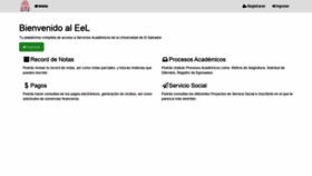 What Betaexpediente.ues.edu.sv website looked like in 2020 (4 years ago)